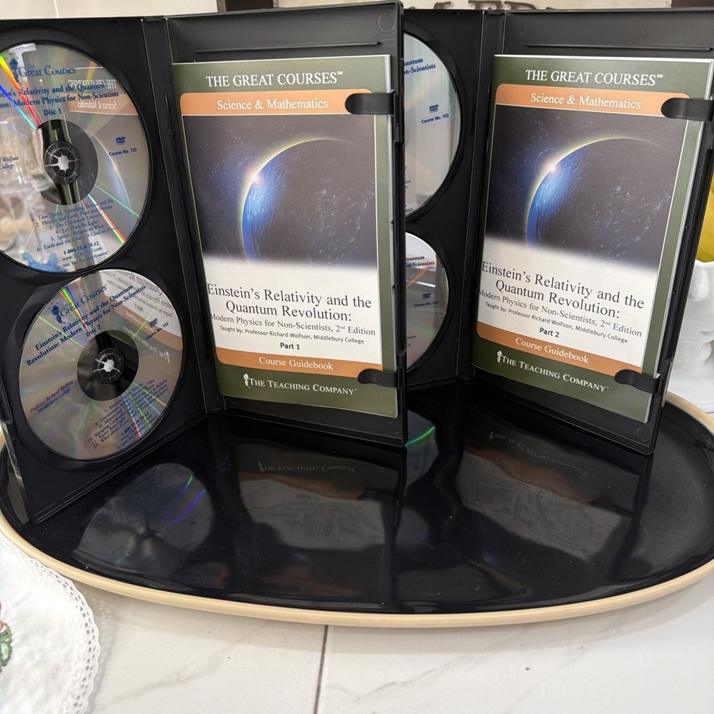 Set 1 & 2 Einstein's Relativity & Quantum Revolution Physics DVD W/Guide Books